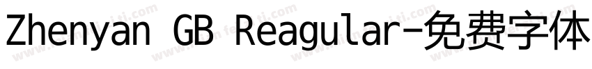 Zhenyan GB Reagular字体转换
